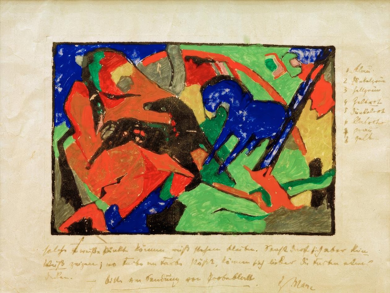 Dos caballos de Franz Marc