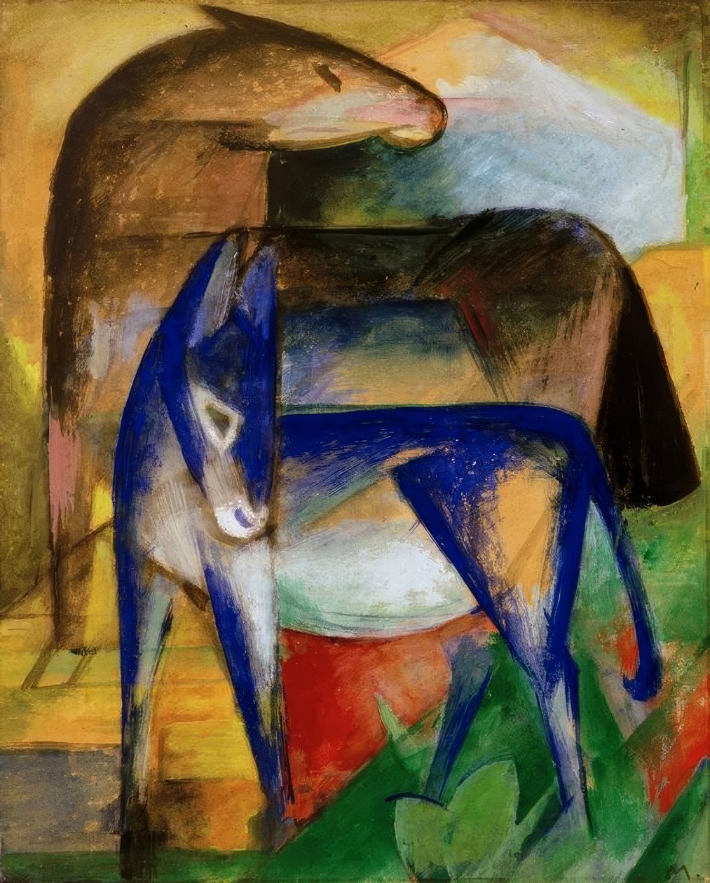 Dos burros azules de Franz Marc