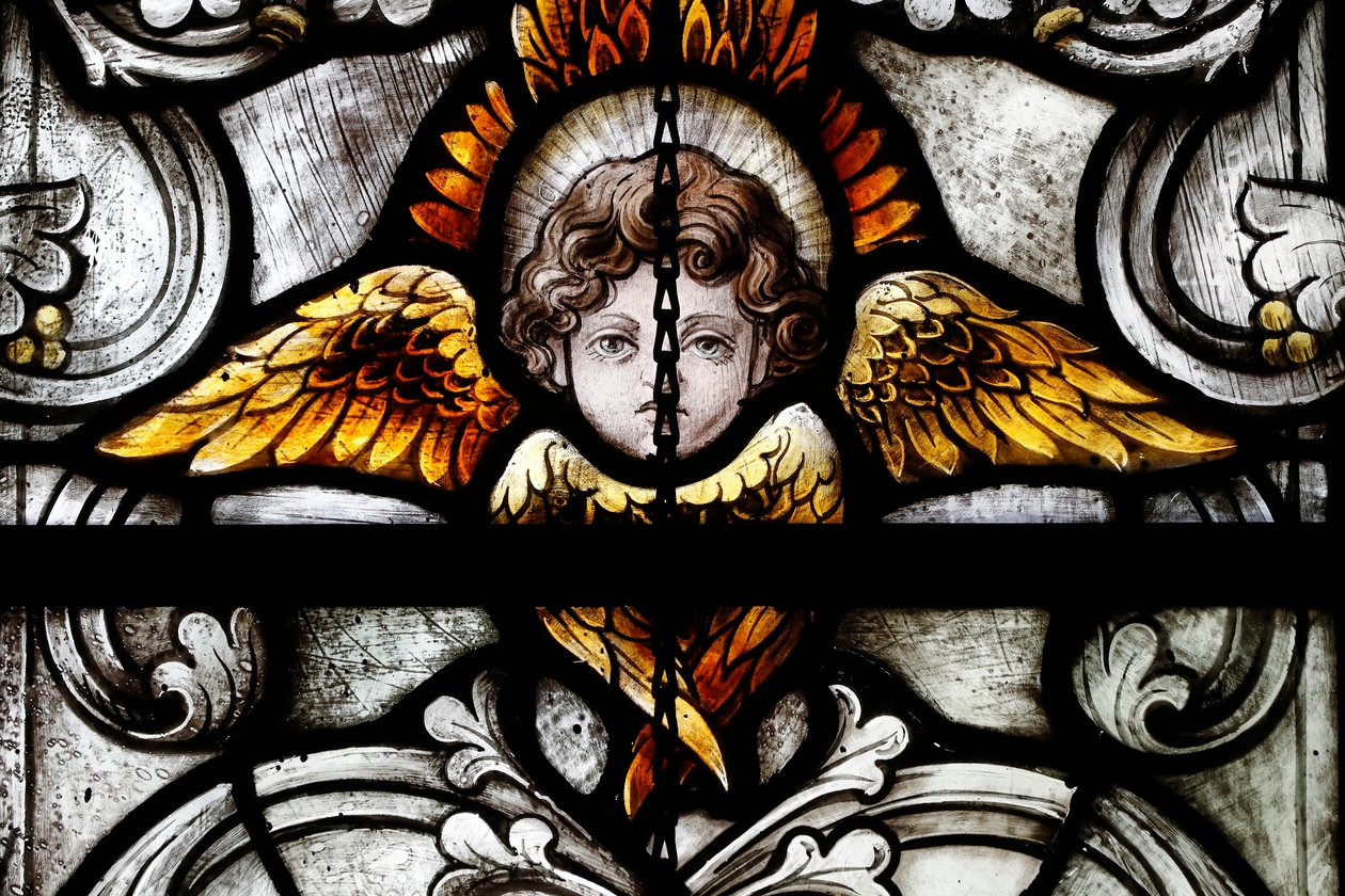 Ángel, c1920 (vidriera) de Franz Mayer