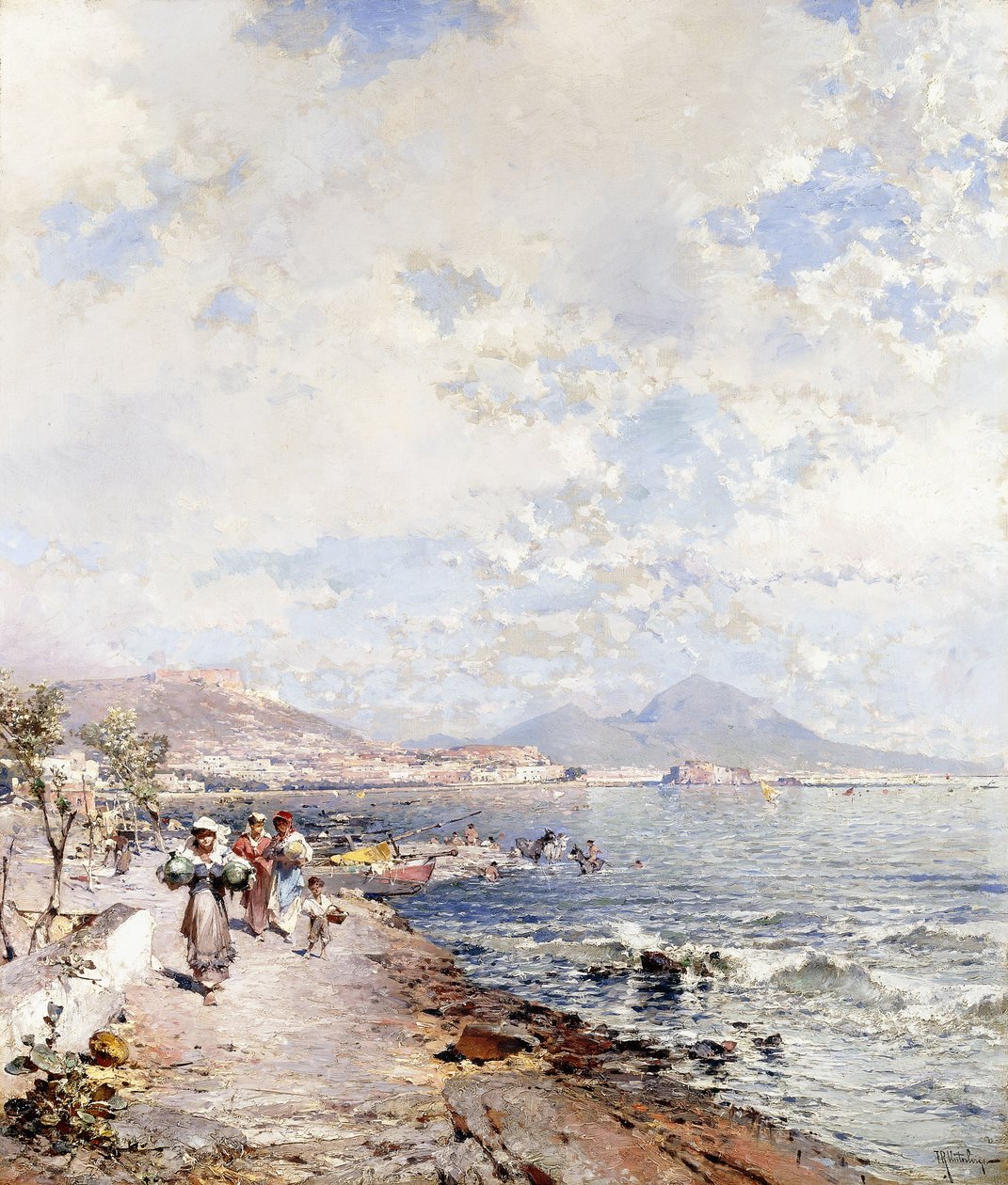 Posilipo, Nápoles de Franz Richard Unterberger