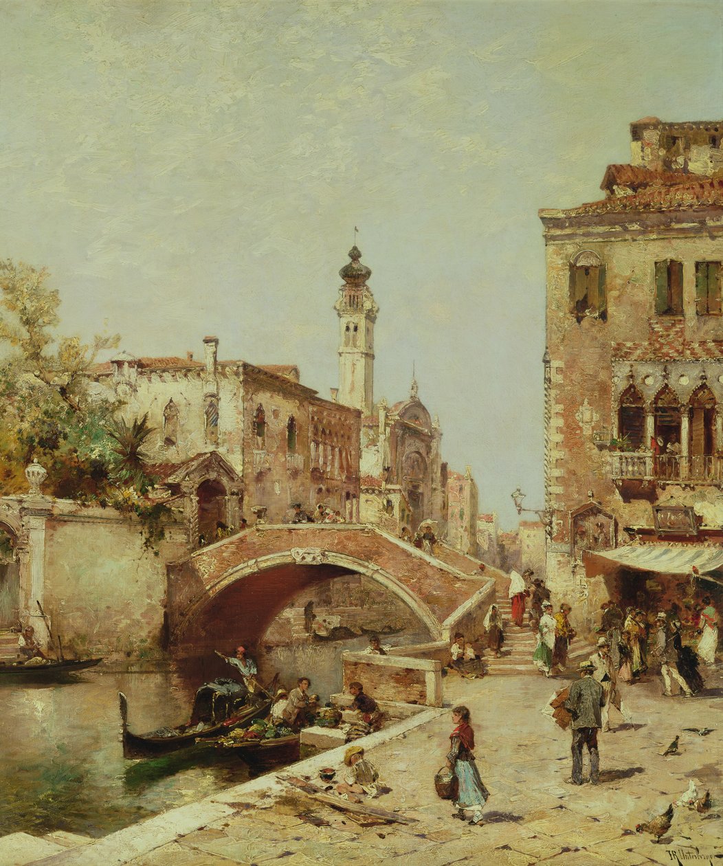 Canal de Santa Catarina, Venecia de Franz Richard Unterberger