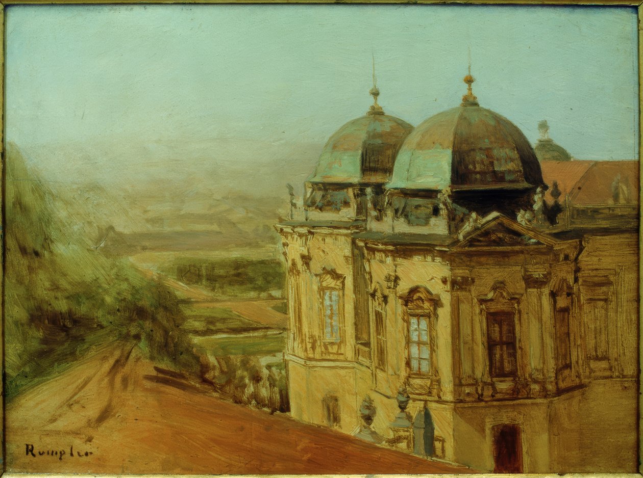 El Belvedere Superior en Viena de Franz Rumpler