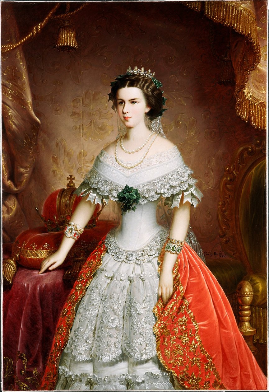 Retrato de Isabel de Baviera, 1856 de Franz Russ the Elder