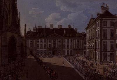 La procesión de entrada de la Dieta Suiza a Berna de Franz Schmidt