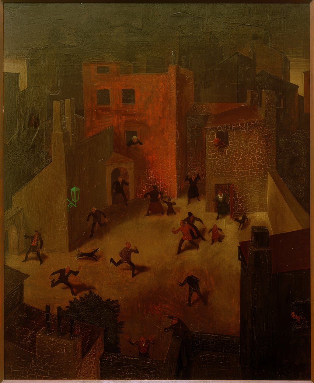 F.Sedlacek, Vista de la ciudad de Franz Sedlacek