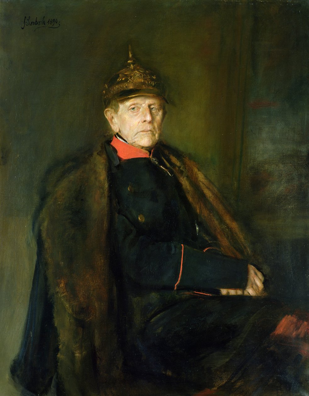 Mariscal de campo general Helmuth Graf von Moltke (1800-91), 1890 de Franz Seraph von Lenbach