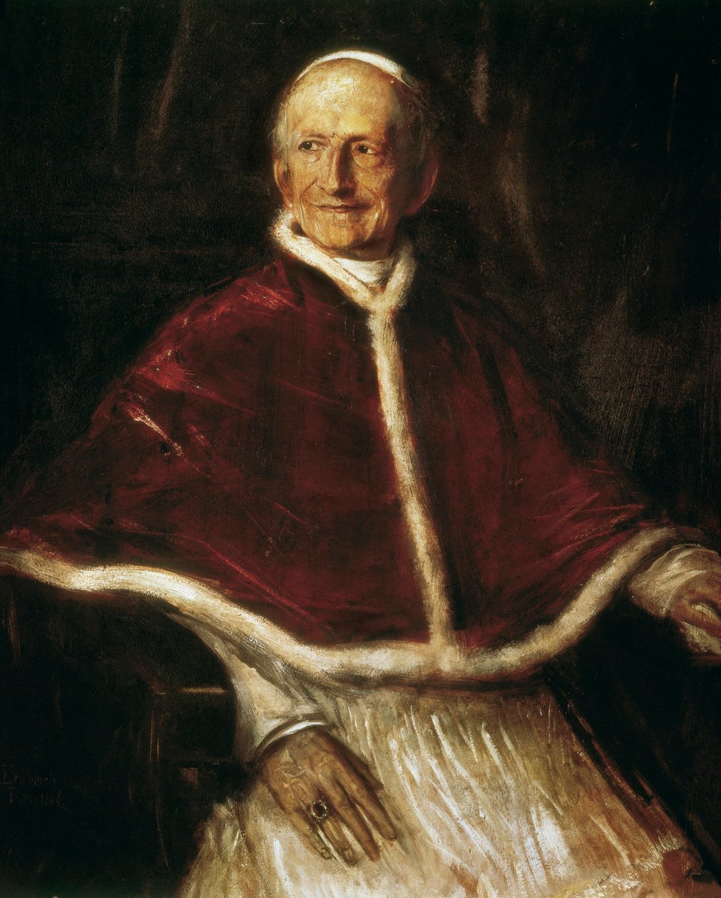 Retrato del Papa León XIII de Franz Seraph von Lenbach