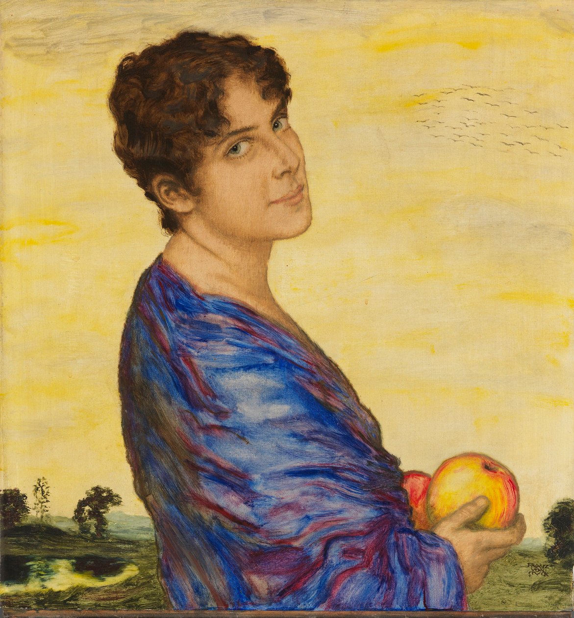 Retrato de la esposa del artista, c. 1914 de Franz Stuck Ritter von