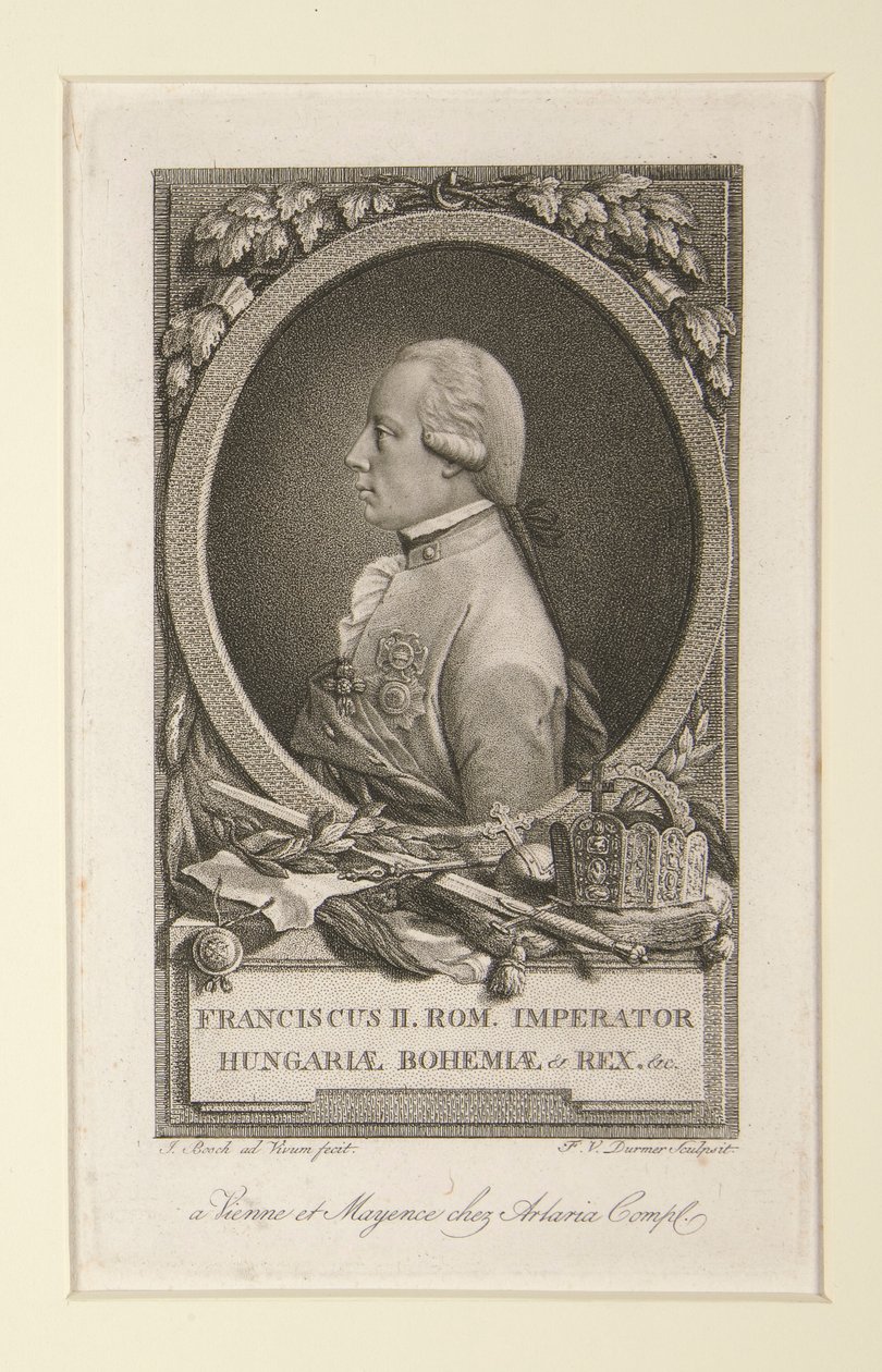Francisco II. ROM. Emperador de Bohemia y Rey de Hungría de Franz Valentin Durmer