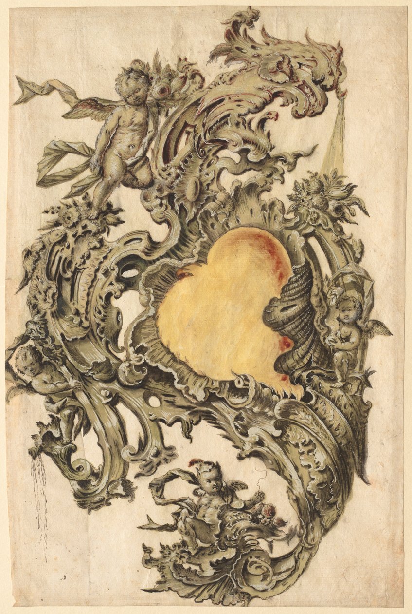 Cartucho con putti de Franz Xaver Habermann