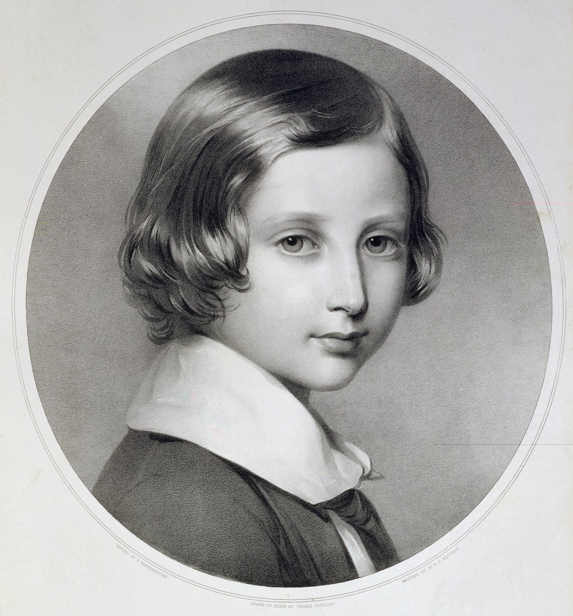 Albert, Príncipe de Gales (1841-1910), grabado original por Thomas Fairland, publicado por M. y N. Hanhart, 1852 de Franz Xaver Winterhalter