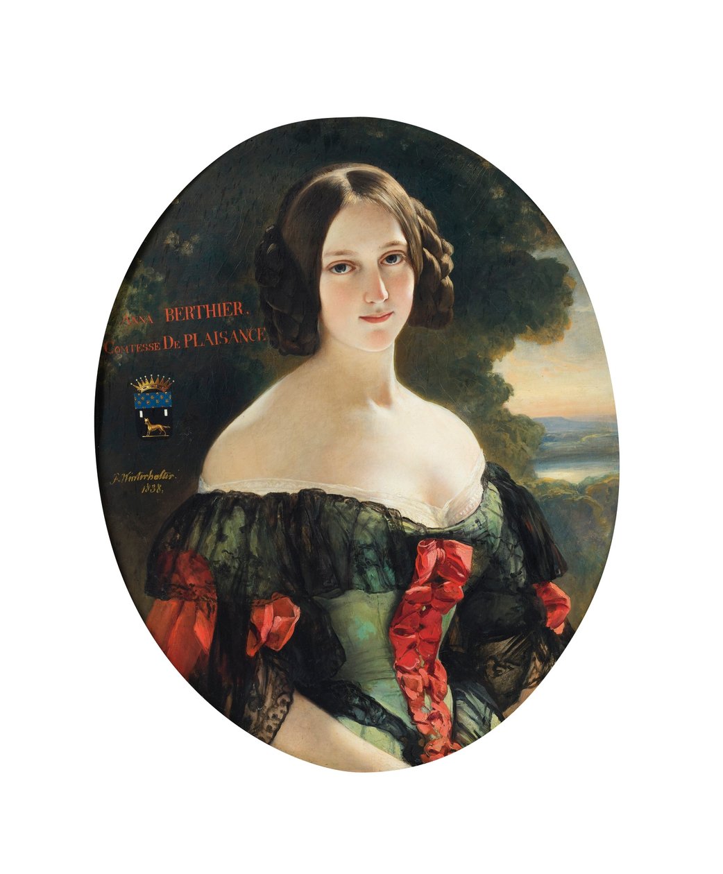 Ana, condesa de Plaisance (1815-1878), más tarde duquesa de Plaisance, de soltera Mlle Bertier de Wagram de Franz Xaver Winterhalter