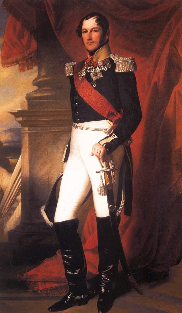 Holandés: Retrato del rey Leopoldo I en uniforme Retrato del rey Leopoldo I en uniforme de Franz Xaver Winterhalter