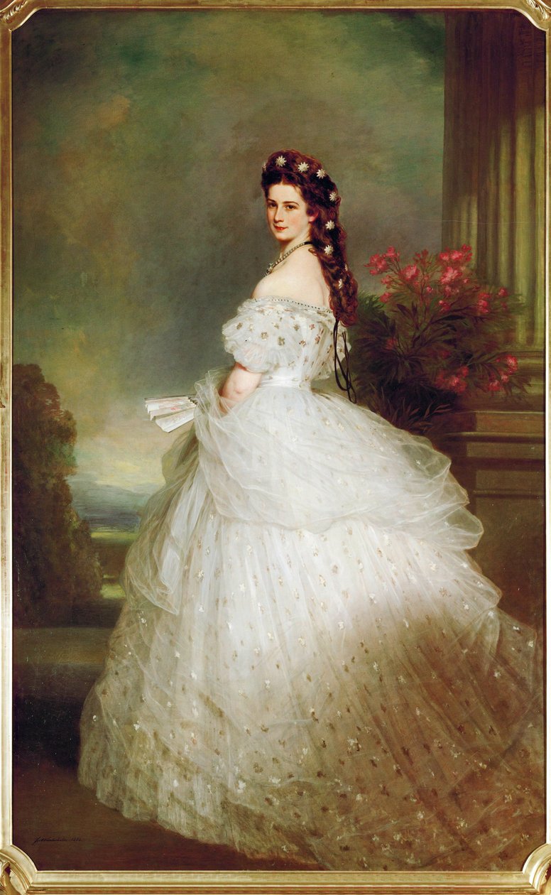 La emperatriz Isabel con vestido de estrellas (óleo sobre lienzo) de Franz Xaver Winterhalter