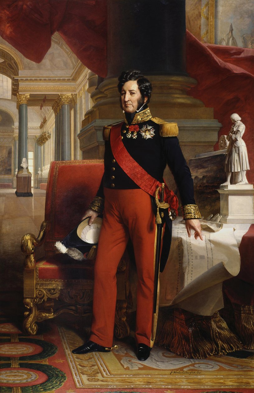 francés:  Louis-Philippe 1er, roi des Français (1773-1850) Luis Felipe I, rey de los franceses (1773-1850) de Franz Xaver Winterhalter