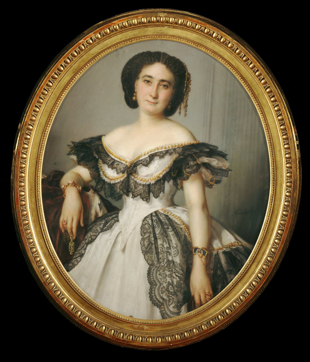 Portrait de femme - retrato de una dama ... de Franz Xaver Winterhalter