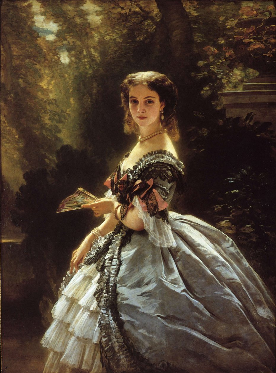 Retrato de la Condesa Elizabeth Esperovna Trubetskaya, nacida Belosselskaya-Belozerskaya 1834-1907, 18 de Franz Xaver Winterhalter