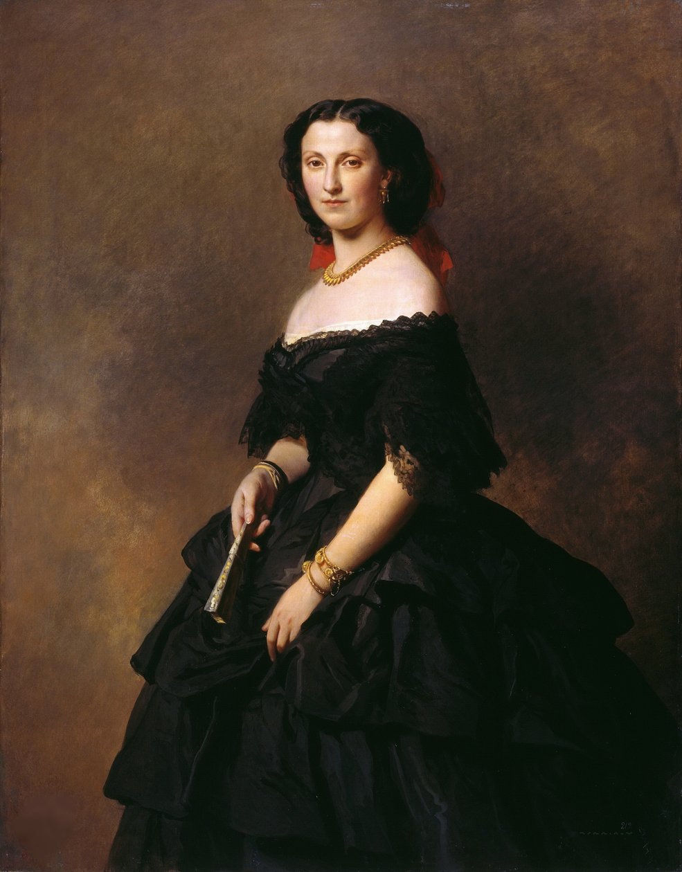 Retrato de la Duquesa Elizaveta Alexandrovna Baryatinskaya, nacida Princesa Chernysheva 1826-1902 de Franz Xaver Winterhalter