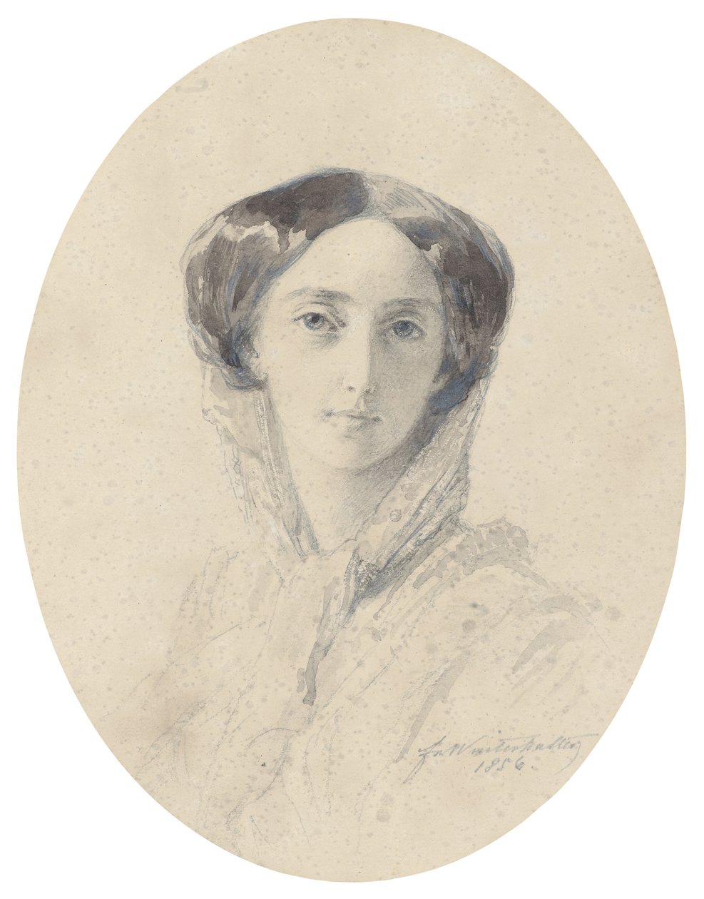 Retrato de la Gran Duquesa Olga Nikolaevna de Rusia 1822-1892, Reina de Wurtemberg de Franz Xaver Winterhalter