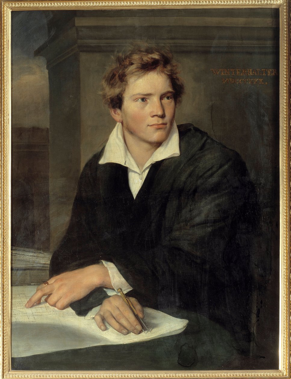 Retrato del arquitecto Karl Berckmuller (1800-1879) de Franz Xaver Winterhalter