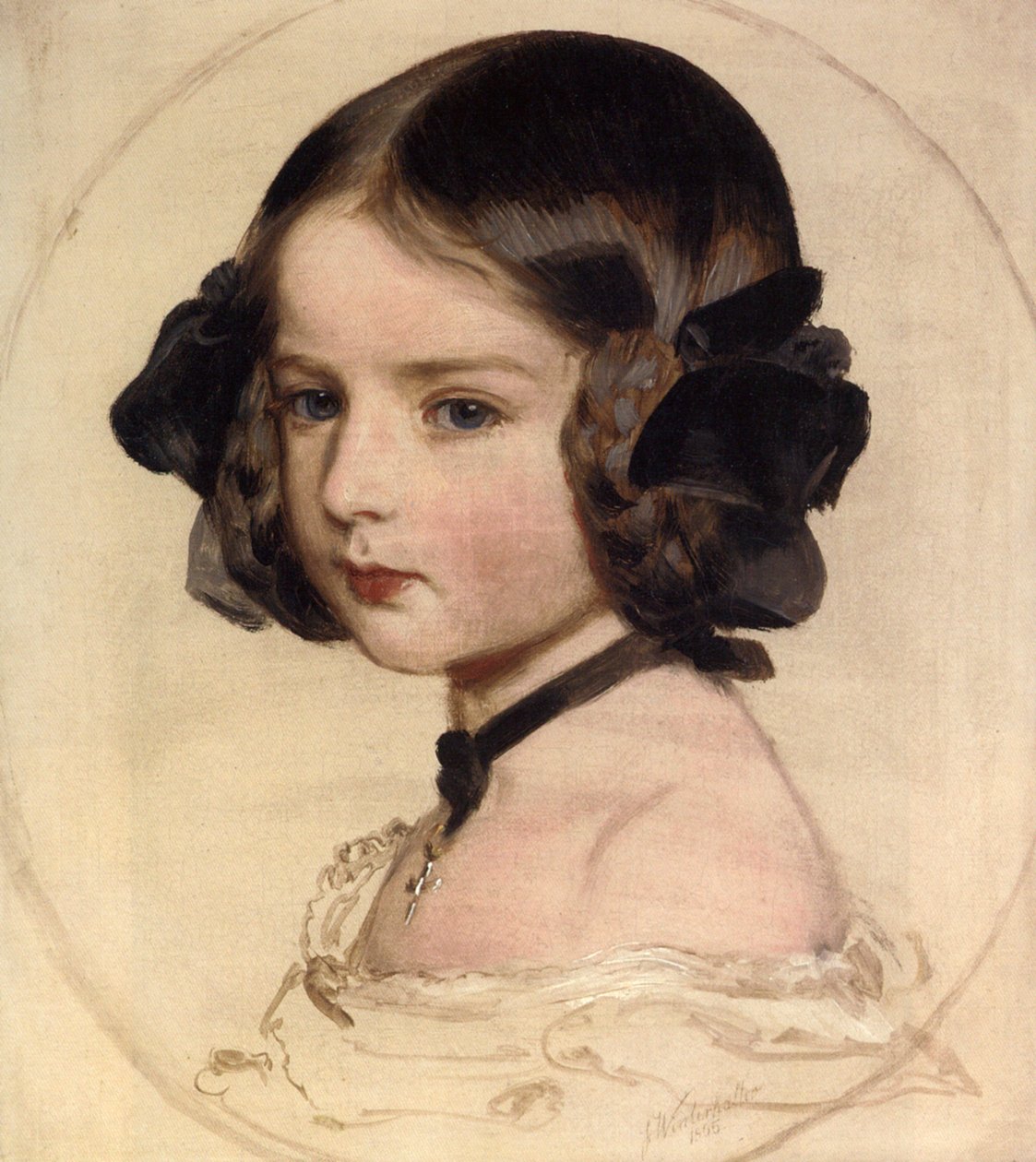 Princesa Clotilde de Sajonia-Coburgo y Gotha, 1846-1927, 1855 de Franz Xaver Winterhalter