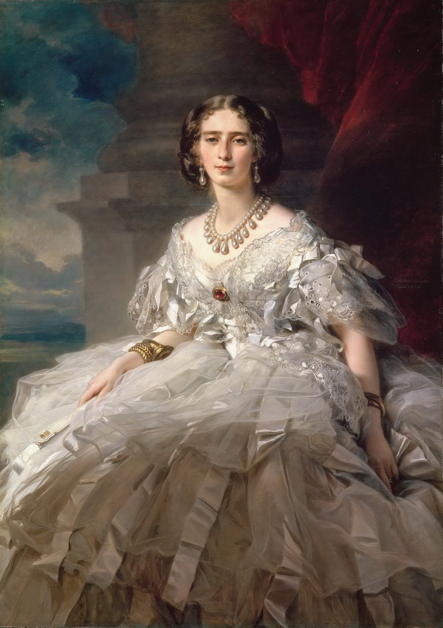 Retrato de la princesa Tatiana Yusupova (1828-1879), por Winterhalter, Franz Xavier (1805-1873). Óleo sobre lienzo, c. 1858. Dimensión: 148x104 cm. Museo del Hermitage, San Petersburgo de Franz Xaver Winterhalter