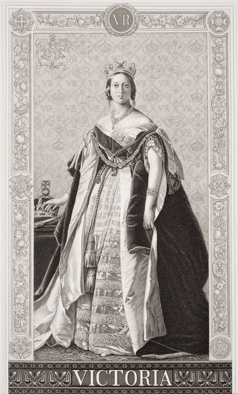 Reina Victoria (1819-1901) de `Illustrations of English and Scottish History