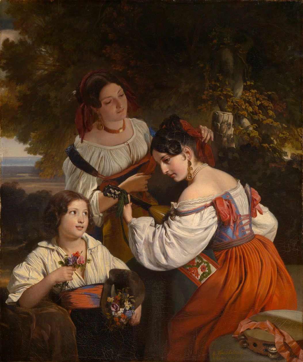Escena de género romana de Franz Xaver Winterhalter