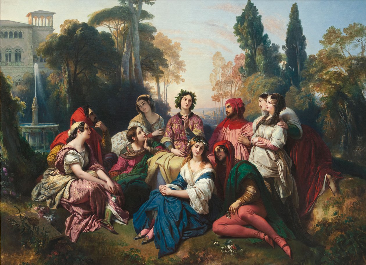 El Decamerón, 1837 de Franz Xaver Winterhalter
