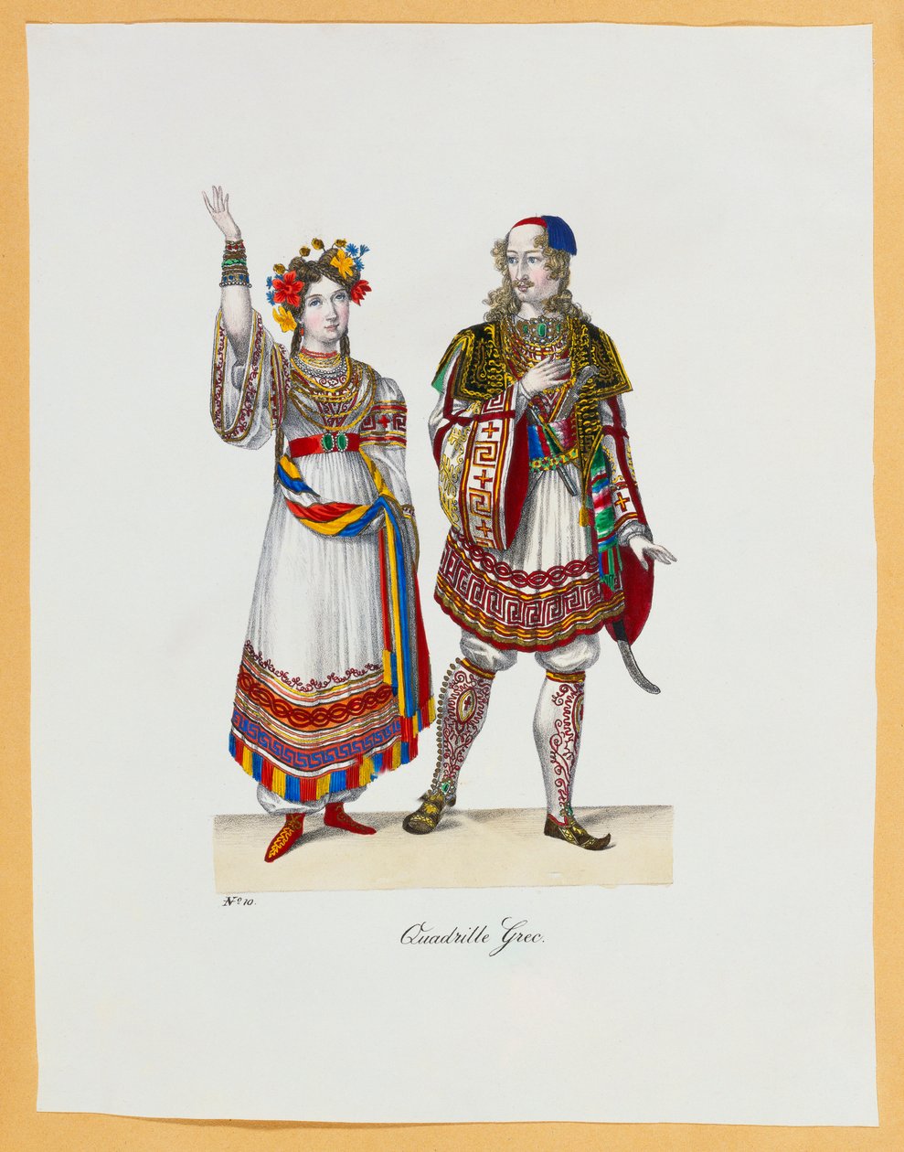 Una colección de disfraces, 1827 de Franz Xavier Nachtmann