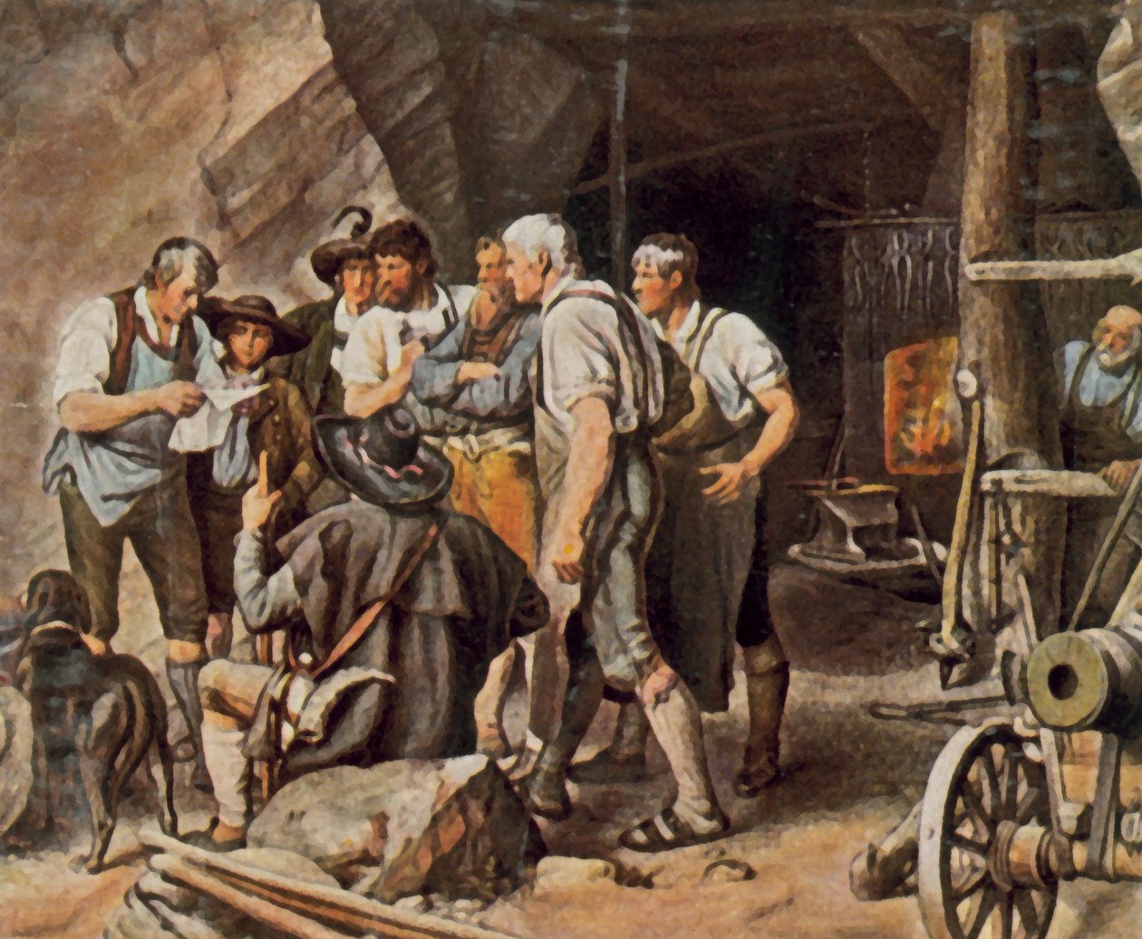Antes del levantamiento del Tirol de Franz von (after) Defregger