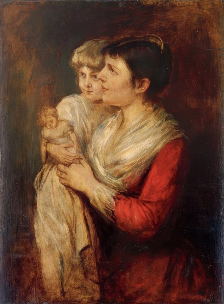 Clementine von Schön-Renz con su hija Hanna Elisabeth de Franz von Lenbach