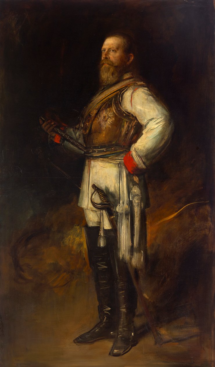 Friedrich Wilhelm, príncipe heredero de Prusia, como Federico III, emperador alemán de Franz von Lenbach