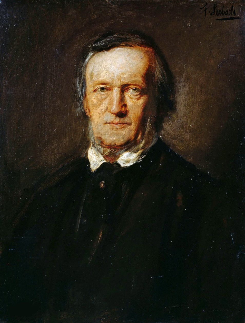 Retrato de Richard Wagner 1813-1883 de Franz von Lenbach
