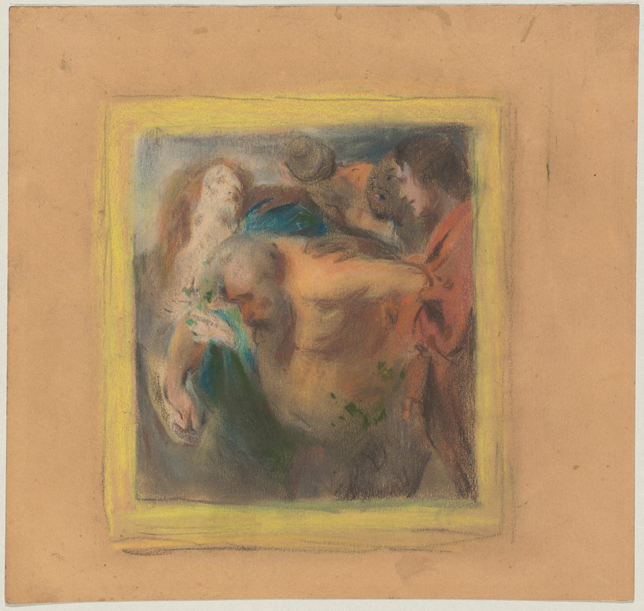 Trunkener Silen; nach Rubens, freie Variation de Franz von Lenbach
