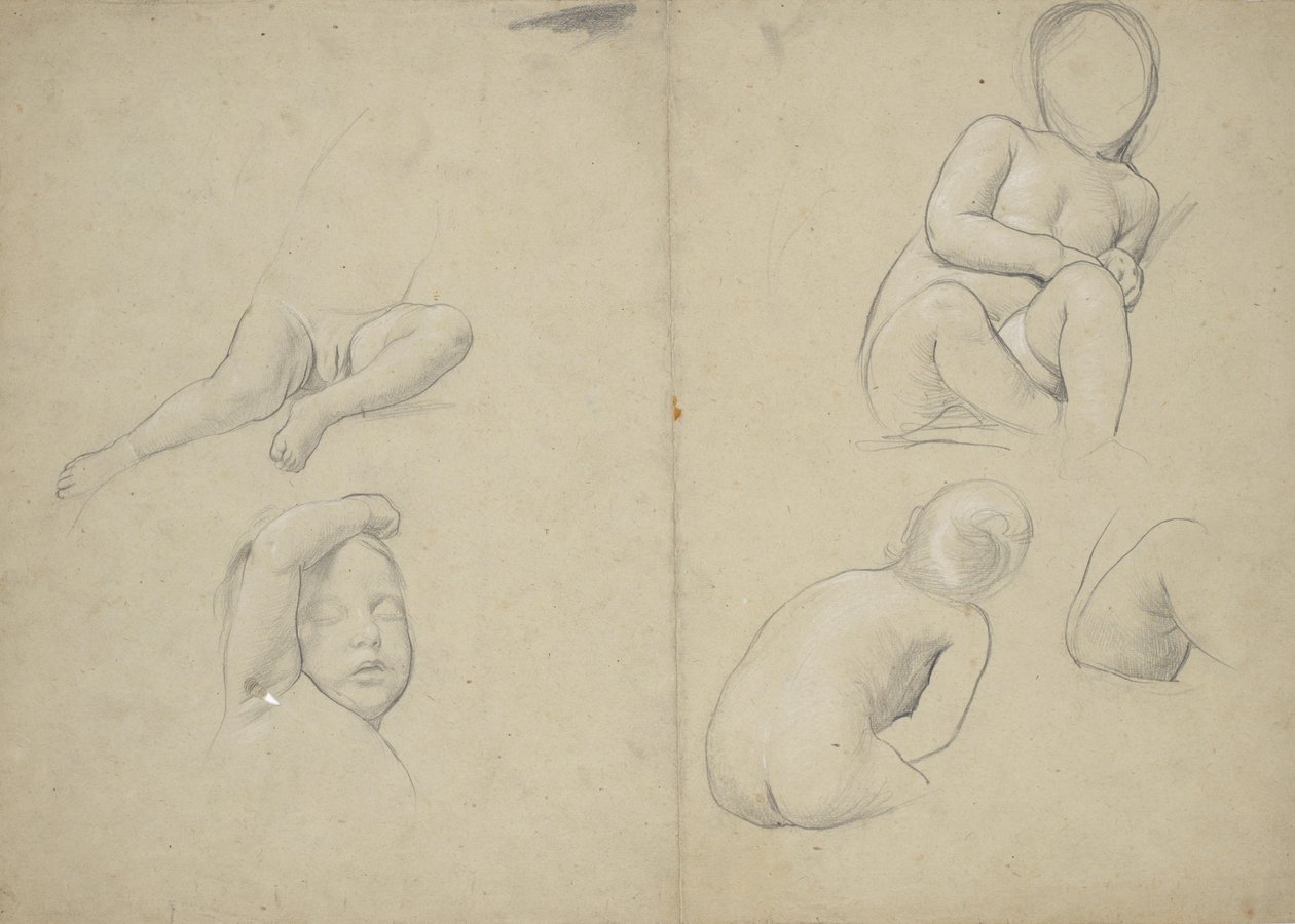 Estudios sobre el desnudo infantil de Franz von Matsch
