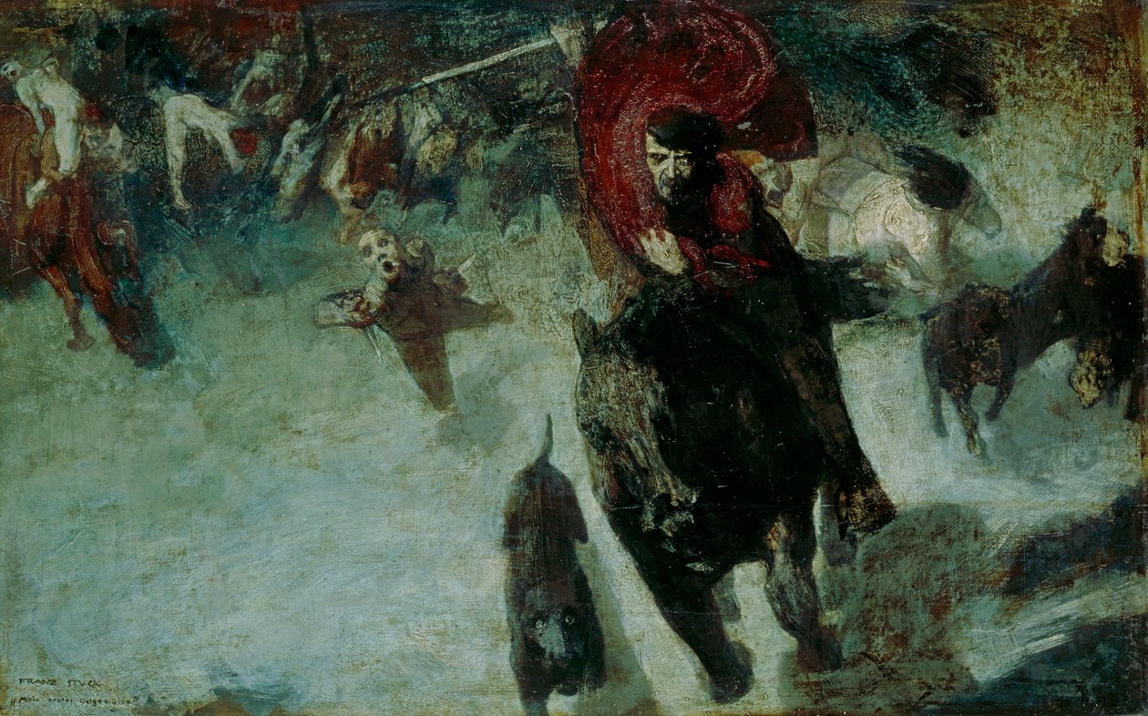 la caza salvaje de Franz von Stuck