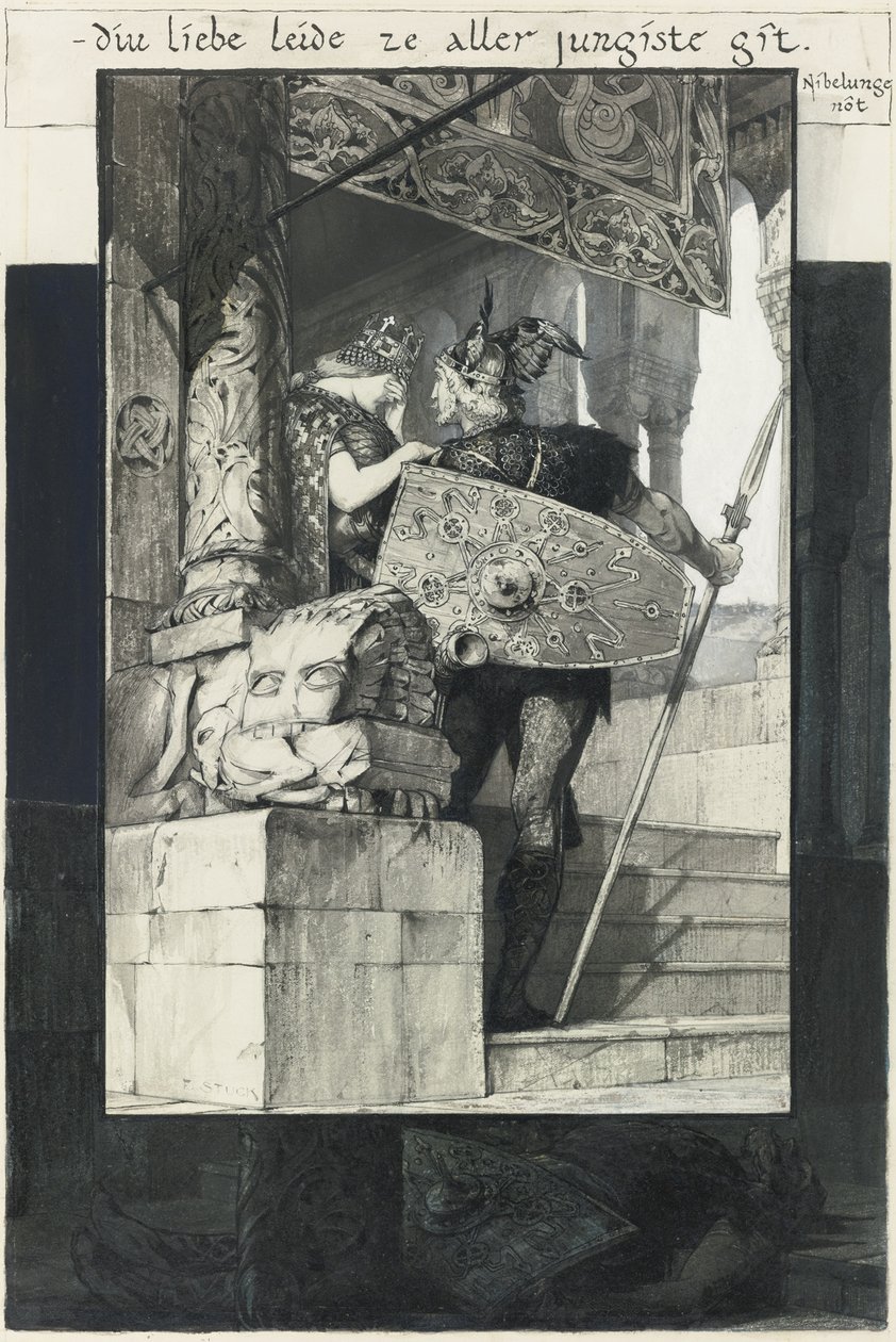 Sigfried y Kriemhild de Franz von Stuck