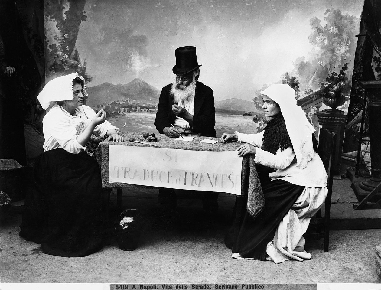 Escribano público en Nápoles, c.1890 de Fratelli Alinari Fratelli Alinari