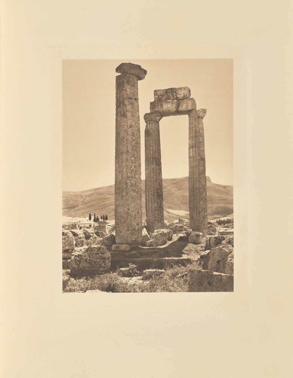 El templo de Zeus en Nemea de Frédéric Boissonnas