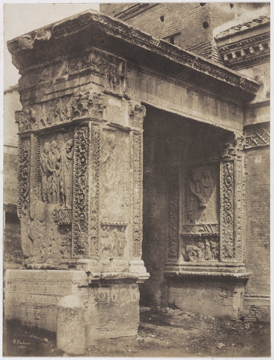 Arco del orfebre, Roma, 1850 de Frédéric Flachéron