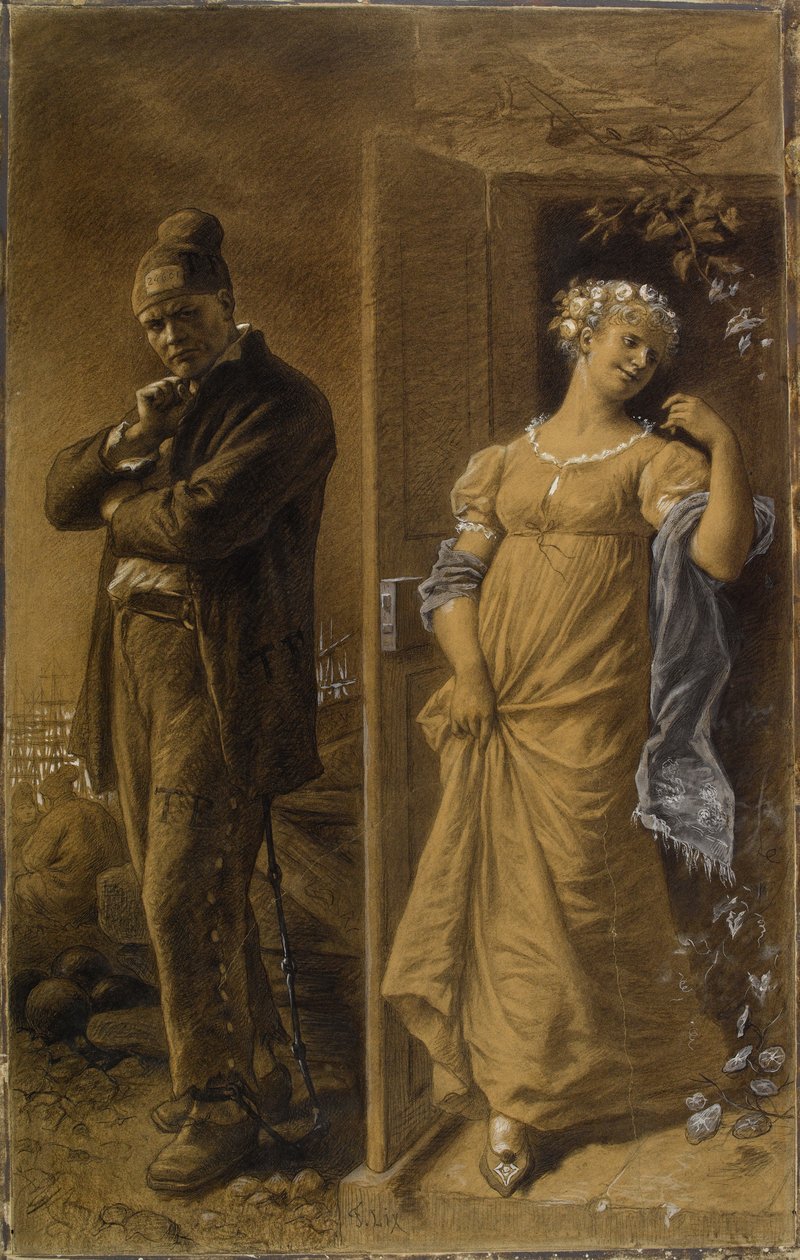 Frédéric Lix - El presidiario y la prostituta (recortado) de Frederic Theodore Lix