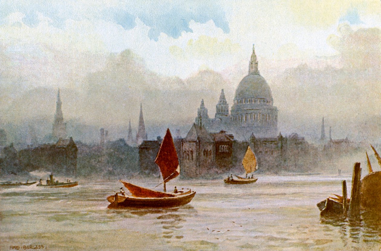 El Támesis, 1902-1903 de Fred Burgess