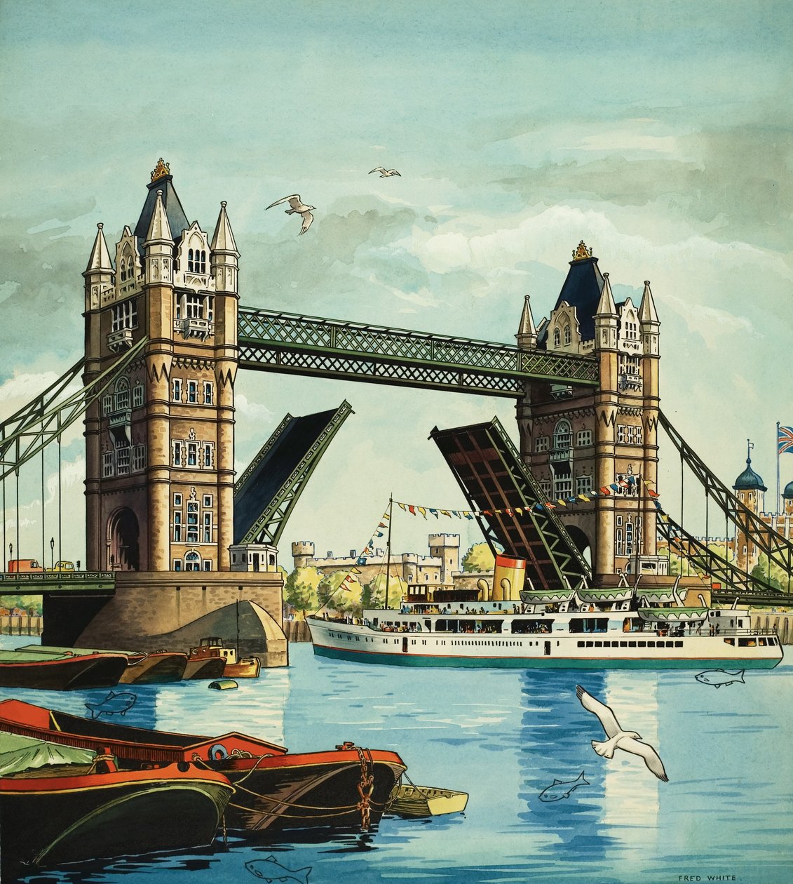 Puente de la Torre, con peces escondidos de Fred White