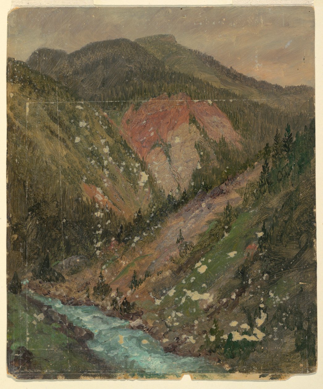 Paisaje alpino (Baviera o Suiza) de Frederic Edwin Church