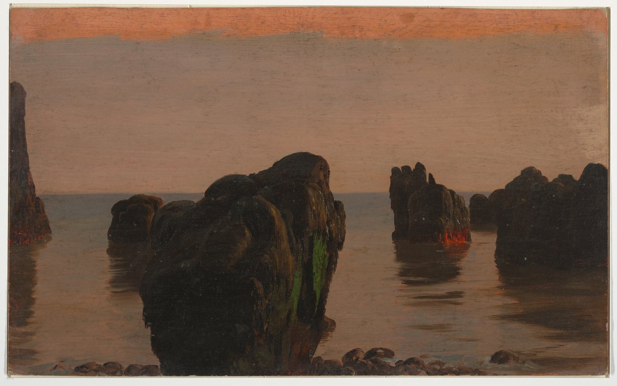 Dibujo, Isla Grand Manan, Canadá, 1851-52 de Frederic Edwin Church