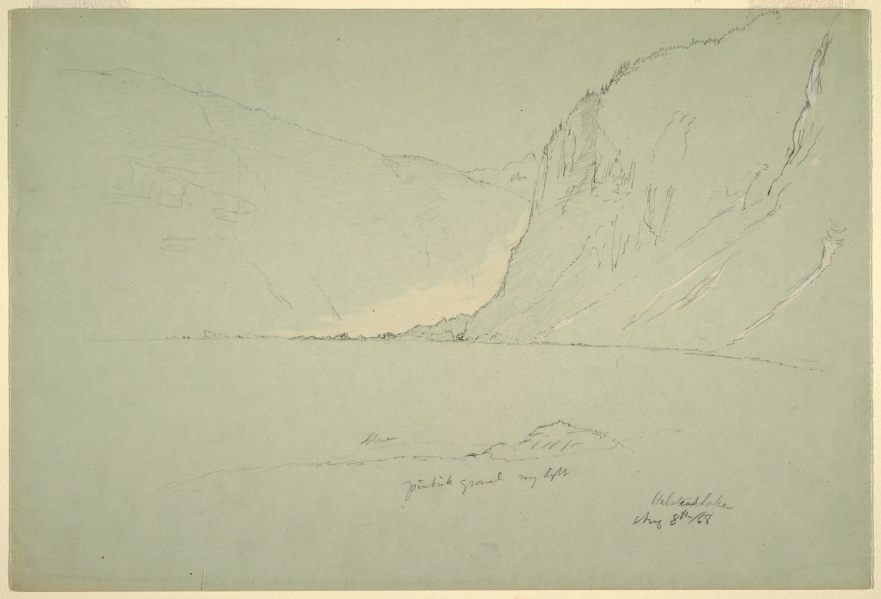 Dibujo, Paisajes cerca de Austria, 5 de agosto de 1868 de Frederic Edwin Church