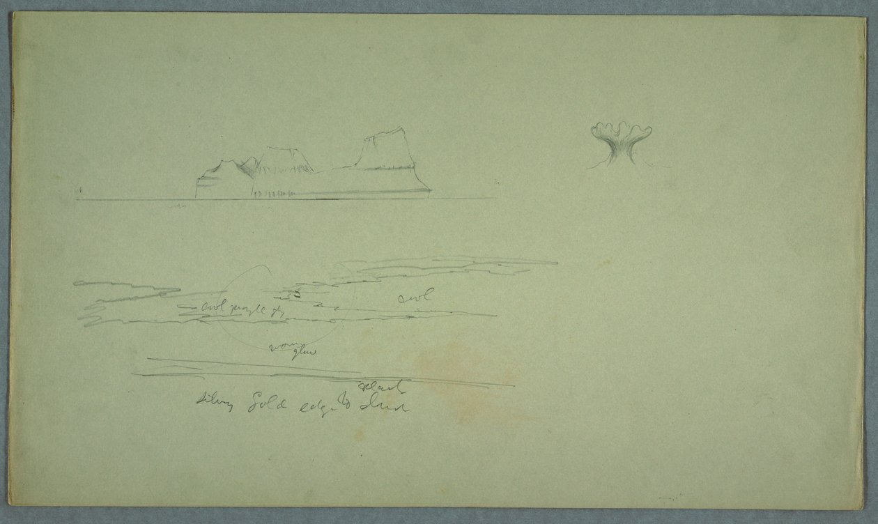 Iceberg flotante y flor de hielo de Frederic Edwin Church