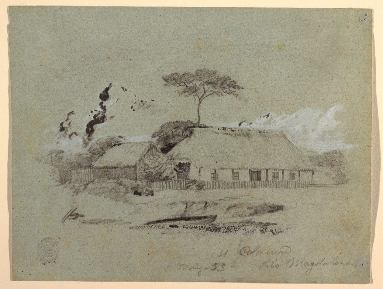 Casa y cobertizo, Calamar, Colombia de Frederic Edwin Church
