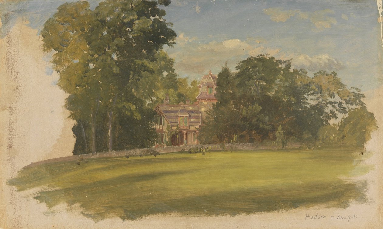 Casa en Hudson, Nueva York de Frederic Edwin Church